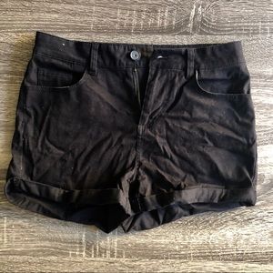 Black High Waisted Shorts Size 9